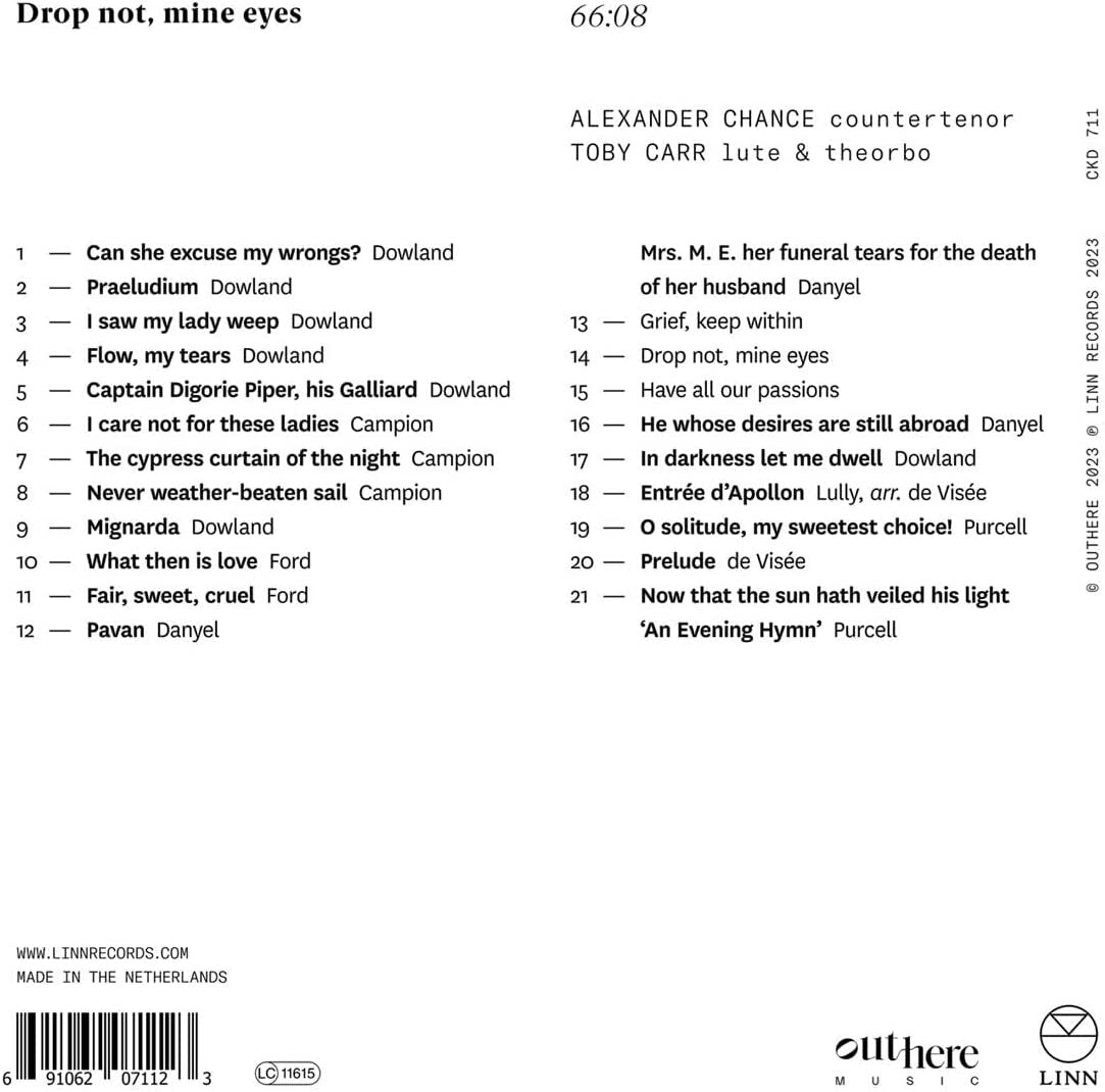 Alexander Chance: Drop Not, Mine Eyes