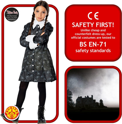 Rubie's Official Addams Family Wednesday Addams Child Costume 5-7 Years