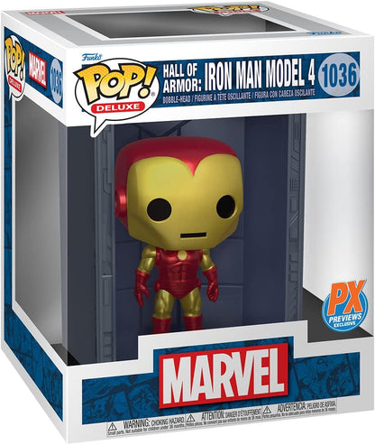 Funko Marvel POP! Deluxe Vinyl figurine Hall of Armor Iron Man Model 4 PX Exclusive 9 cm