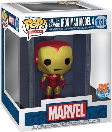 Funko Marvel POP! Deluxe Vinyl figurine Hall of Armor Iron Man Model 4 PX Exclusive 9 cm