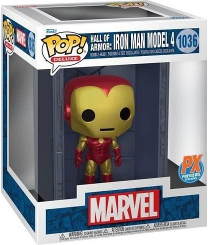 Funko Marvel POP! Deluxe Vinyl figurine Hall of Armor Iron Man Model 4 PX Exclusive 9 cm