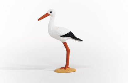 schleich 13936 Stork, From 3 Years Farm World - Figurine, 6 X 3 X 9 cm