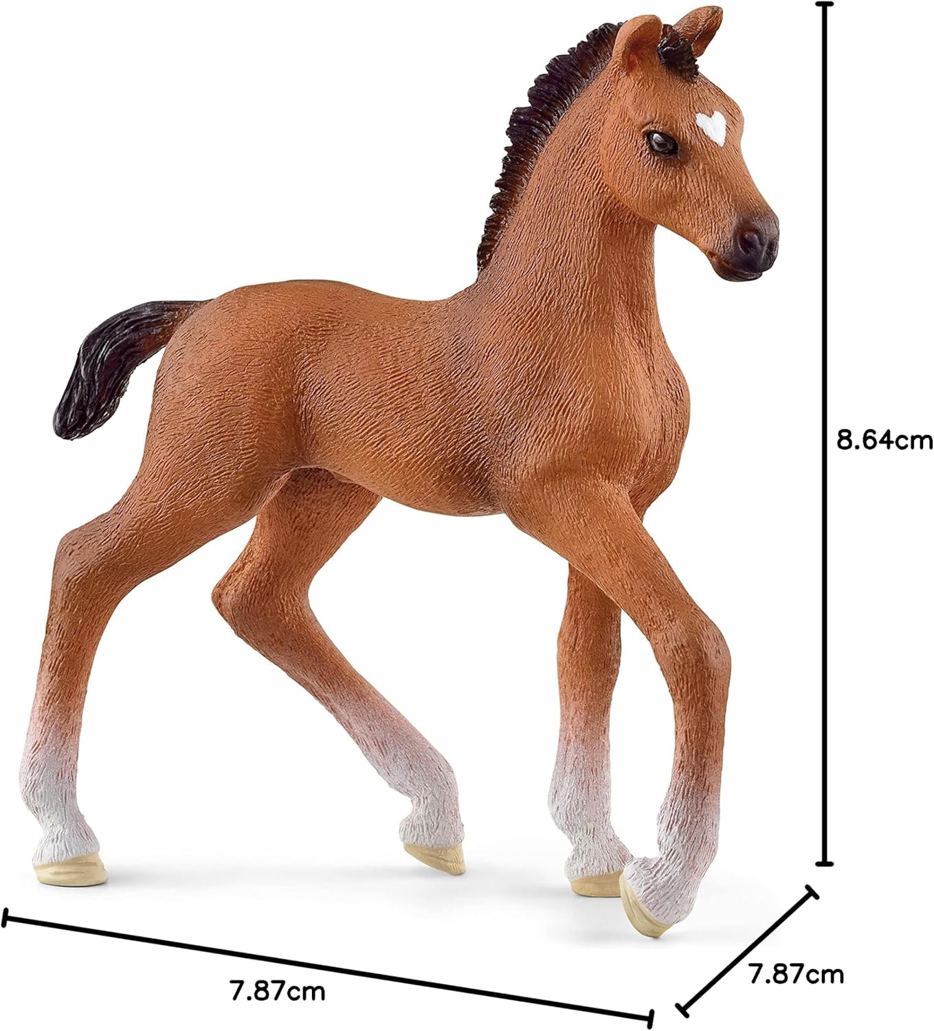 schleich 13947 Oldenburger Fohlen, ab 5 Jahren, HORSE CLUB - Spielfigur, 8 x 3 x 8 cm