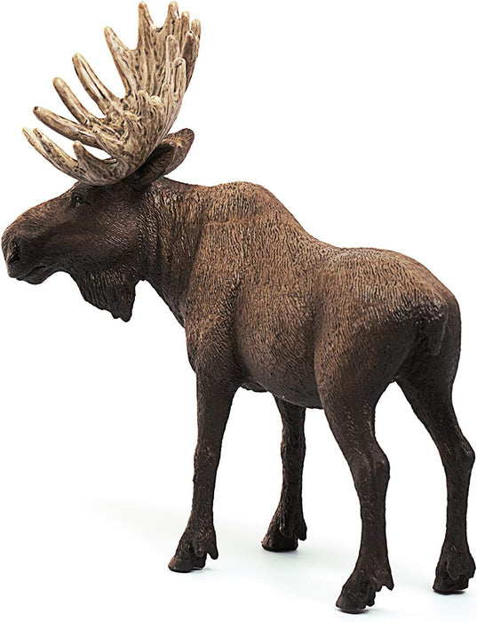 Schleich 14781 Moose Bull Wild Life Toy Figurine from 3 years