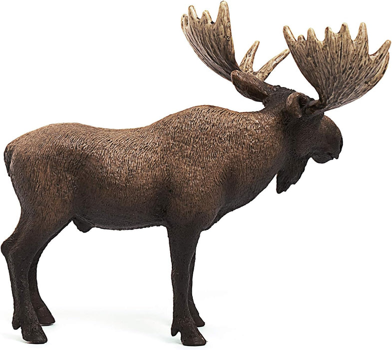 Schleich 14781 Moose Bull Wild Life Toy Figurine from 3 years