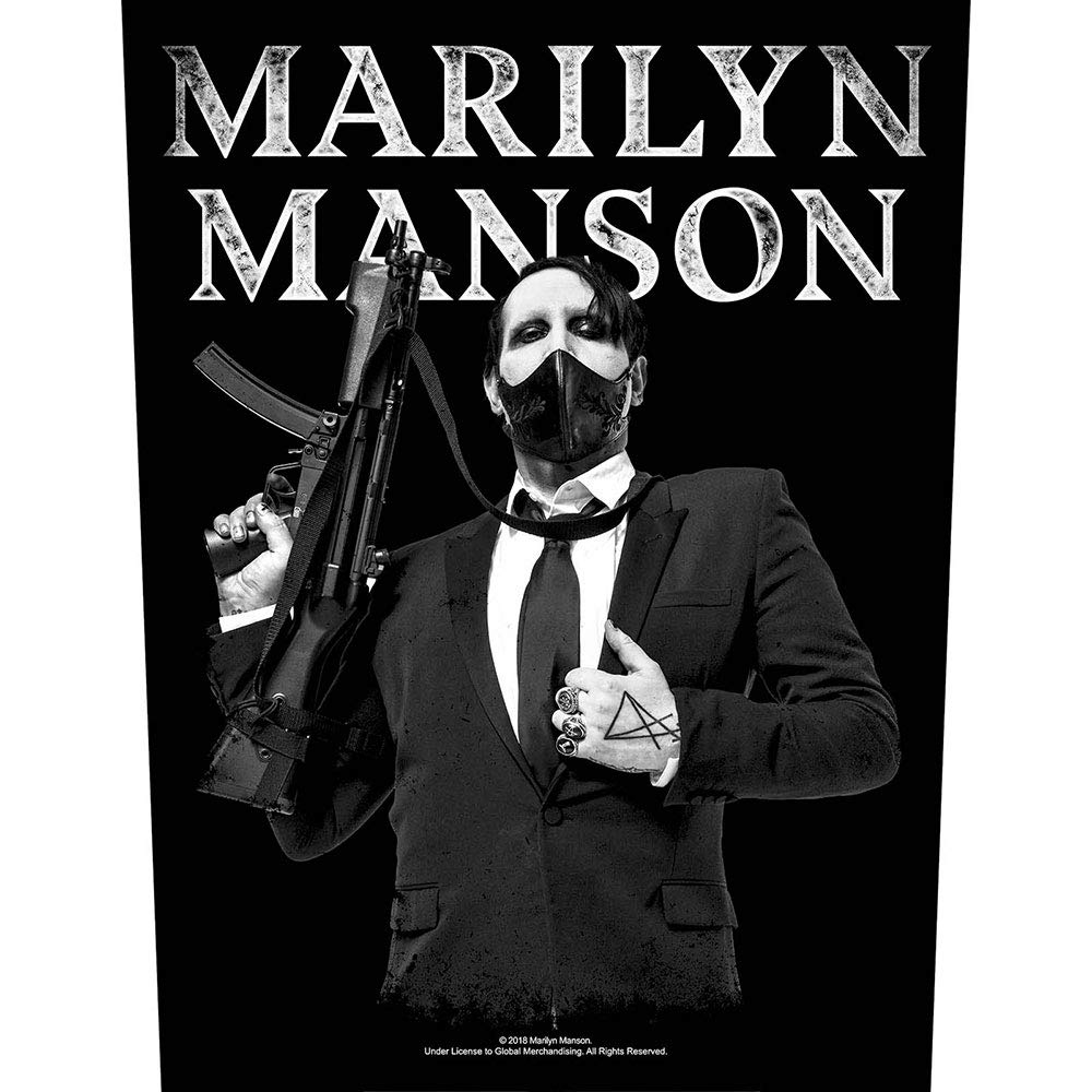 Marilyn Manson machine gun Backpatch