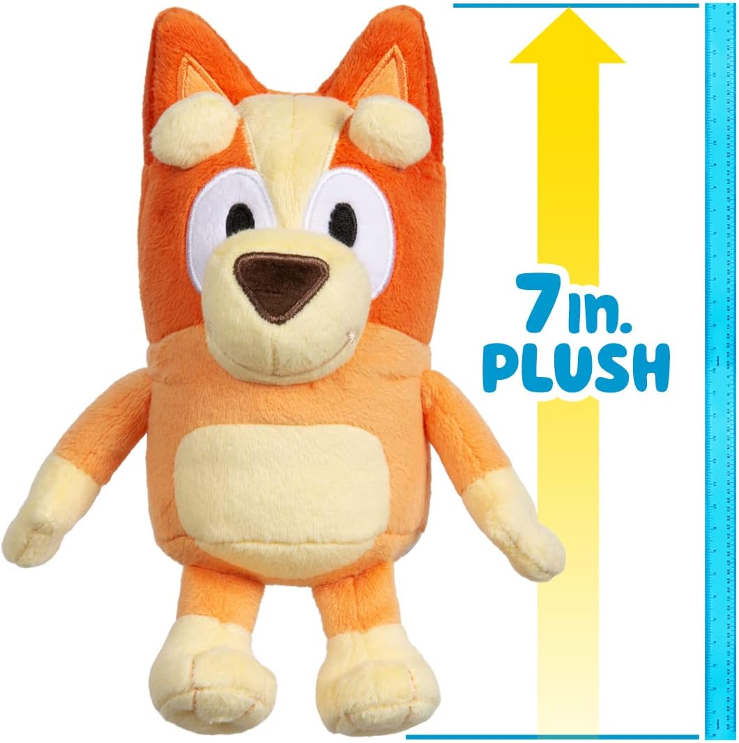Bluey Friends - Bingo 7" Tall Plush - Soft and Cuddly