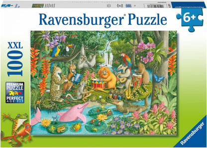Ravensburger - Puzzel met dierenorkest, 100 stukjes, XXL, aanbevolen leeftijd: 6+ jaar