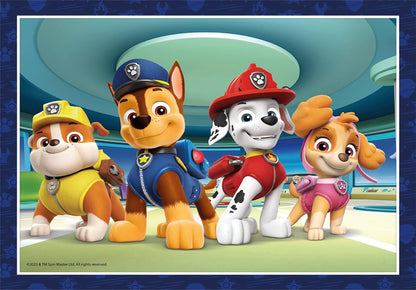 Clementoni - Puzzle Infantil 4 Puzzles en 1: Puzzles de 12, 16, 20 y 24 Piezas Paw Patrol, Patrulla Canina- Desde 3 años (21513