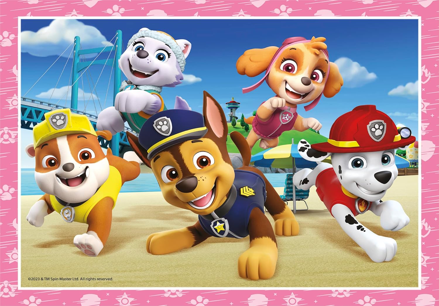 Clementoni - Puzzle Infantil 4 Puzzles en 1: Puzzles de 12, 16, 20 y 24 Piezas Paw Patrol, Patrulla Canina- Desde 3 años (21513