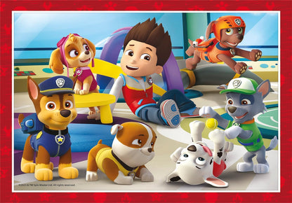Clementoni - Puzzle Infantil 4 Puzzles en 1: Puzzles de 12, 16, 20 y 24 Piezas Paw Patrol, Patrulla Canina- Desde 3 años (21513