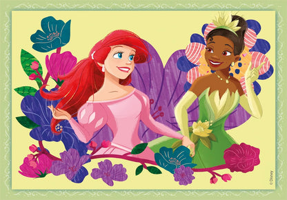 Clementoni - Puzzle Infantil 4 Puzzles en 1: Puzzles de 12, 16, 20 y 24 Piezas Princesas Disney- Desde 3 años (21517