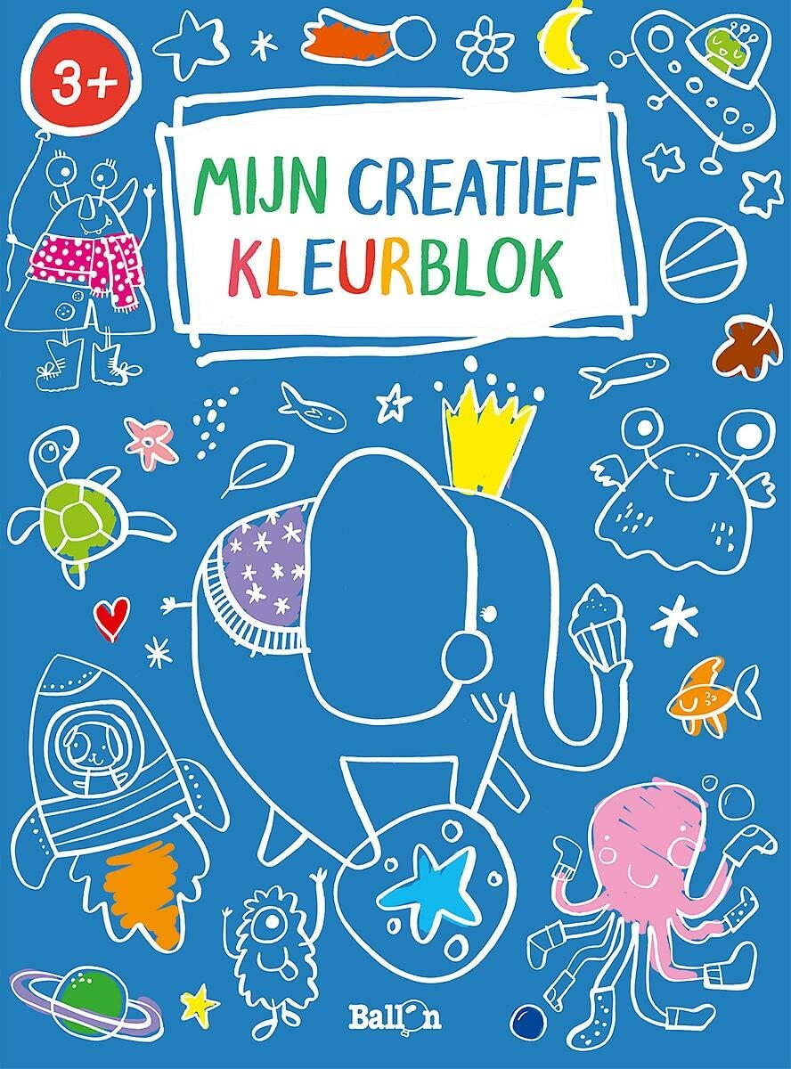 Mijn creatief kleurblok (blauw) (Mijn creatief kleurblok, 1)
