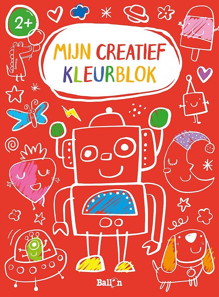 Mijn creatief kleurblok (rood) (Mijn creatief kleurblok, 1)