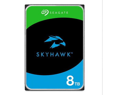 Seagate Skyhawk 8 TB, Video Internal Hard HDD – 3.5", SATA 6Gb/s, 256MB Cache, for DVR NVR Security Camera System, with in-house Rescue Services, FFP (ST8000VXZ10