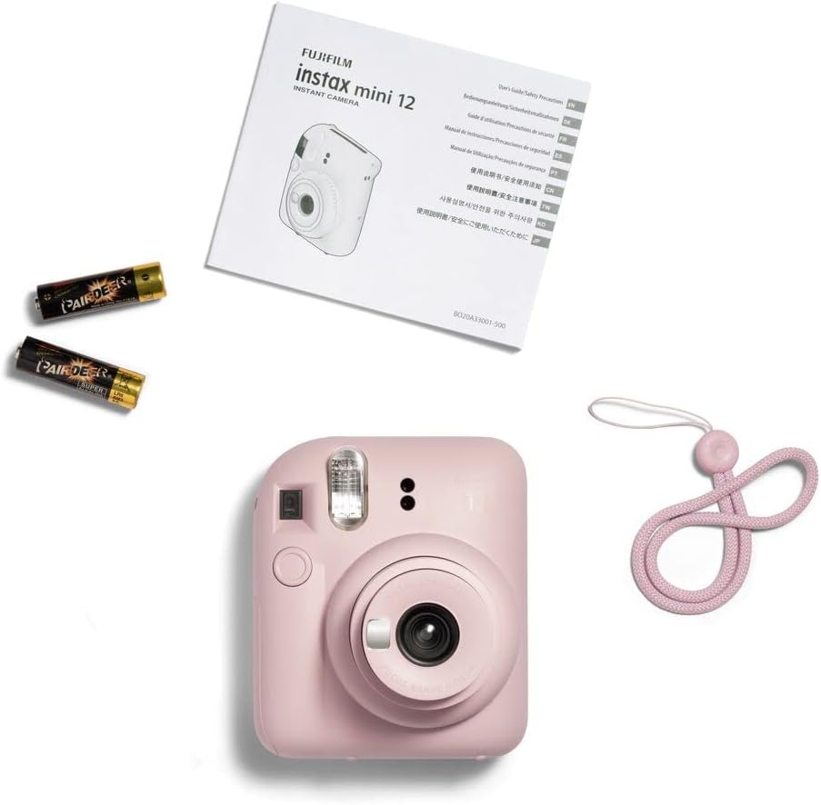 instax mini 12 camera, BLOSSOM PINK & mini 12 camera case, Blossom Pink Blossom Pink camera only + Instax mini 12 camera case
