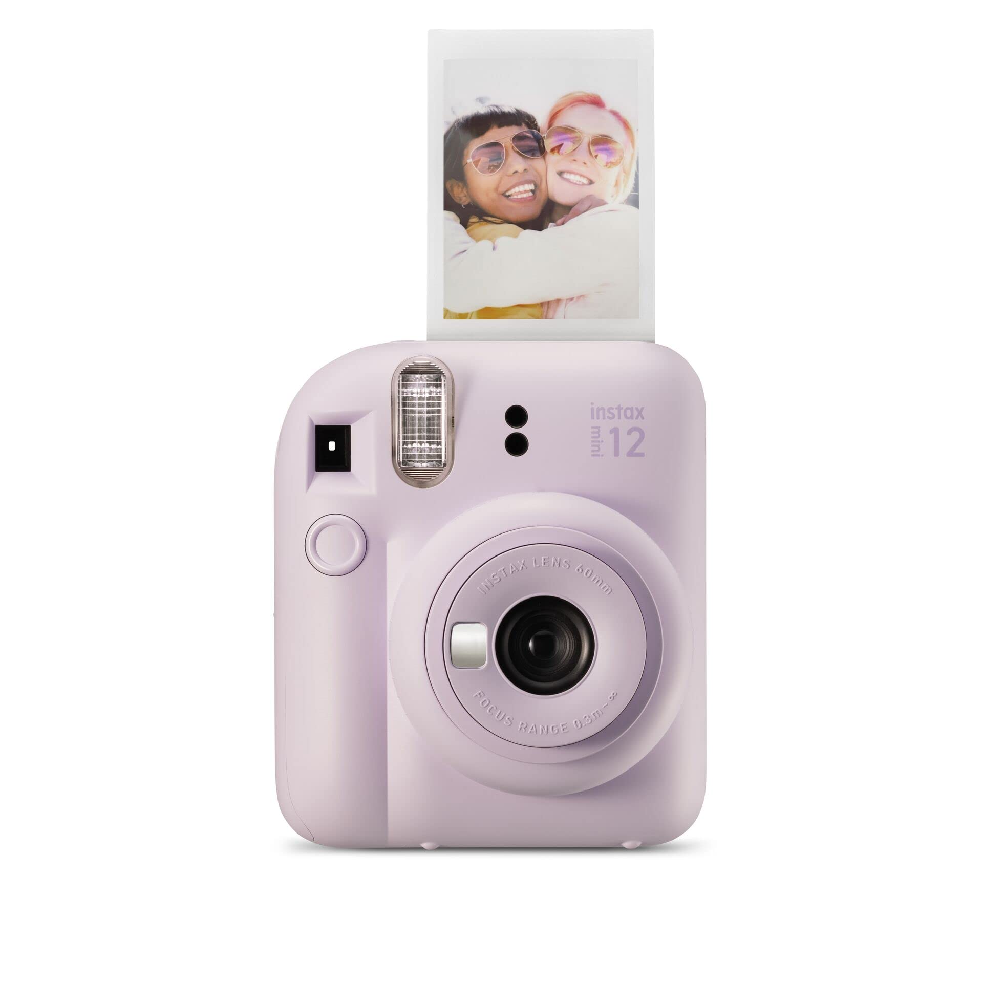 Instax Mini 12 - Cámara instantánea, con autoexposición y lente selfi incluida, Morado (Lilac Purple) Morado (Lilac Purple) Cámara, instax mini 12 camera, LILAC PURPLE Lilac Purple camera only, instax Fujifilm mini 12 instant mini camera, Lilac Purple Lil