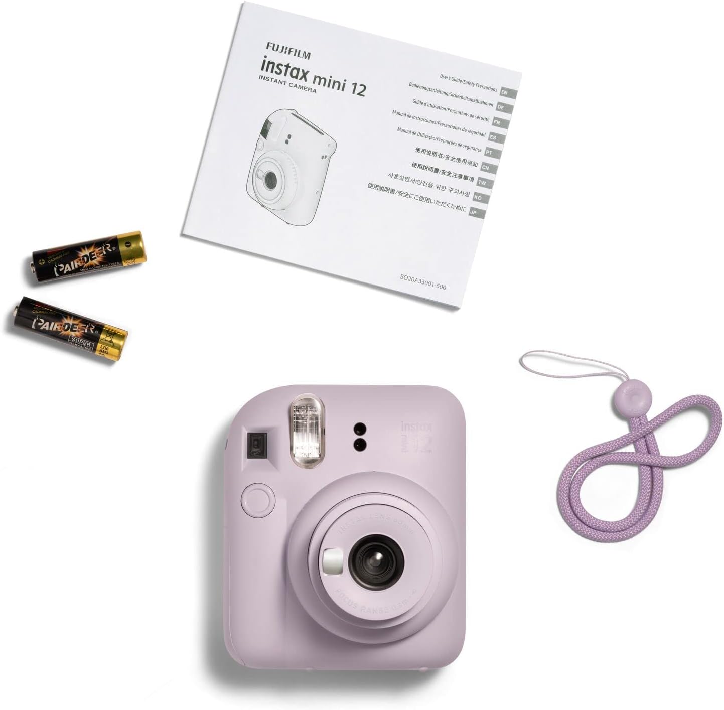 Instax Mini 12 - Cámara instantánea, con autoexposición y lente selfi incluida, Morado (Lilac Purple) Morado (Lilac Purple) Cámara, instax mini 12 camera, LILAC PURPLE Lilac Purple camera only, instax Fujifilm mini 12 instant mini camera, Lilac Purple Lil
