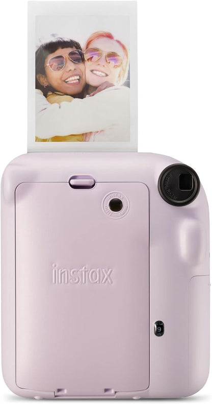 Instax Mini 12 - Cámara instantánea, con autoexposición y lente selfi incluida, Morado (Lilac Purple) Morado (Lilac Purple) Cámara, instax mini 12 camera, LILAC PURPLE Lilac Purple camera only, instax Fujifilm mini 12 instant mini camera, Lilac Purple Lil