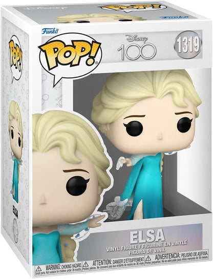 Funko Pop! Disney: Disney 100 - Elsa - Collectable Vinyl Figure - Gift Idea - Official Merchandise - Toys for Kids & Adults - Movies Fans - Model Figure for Collectors and Display