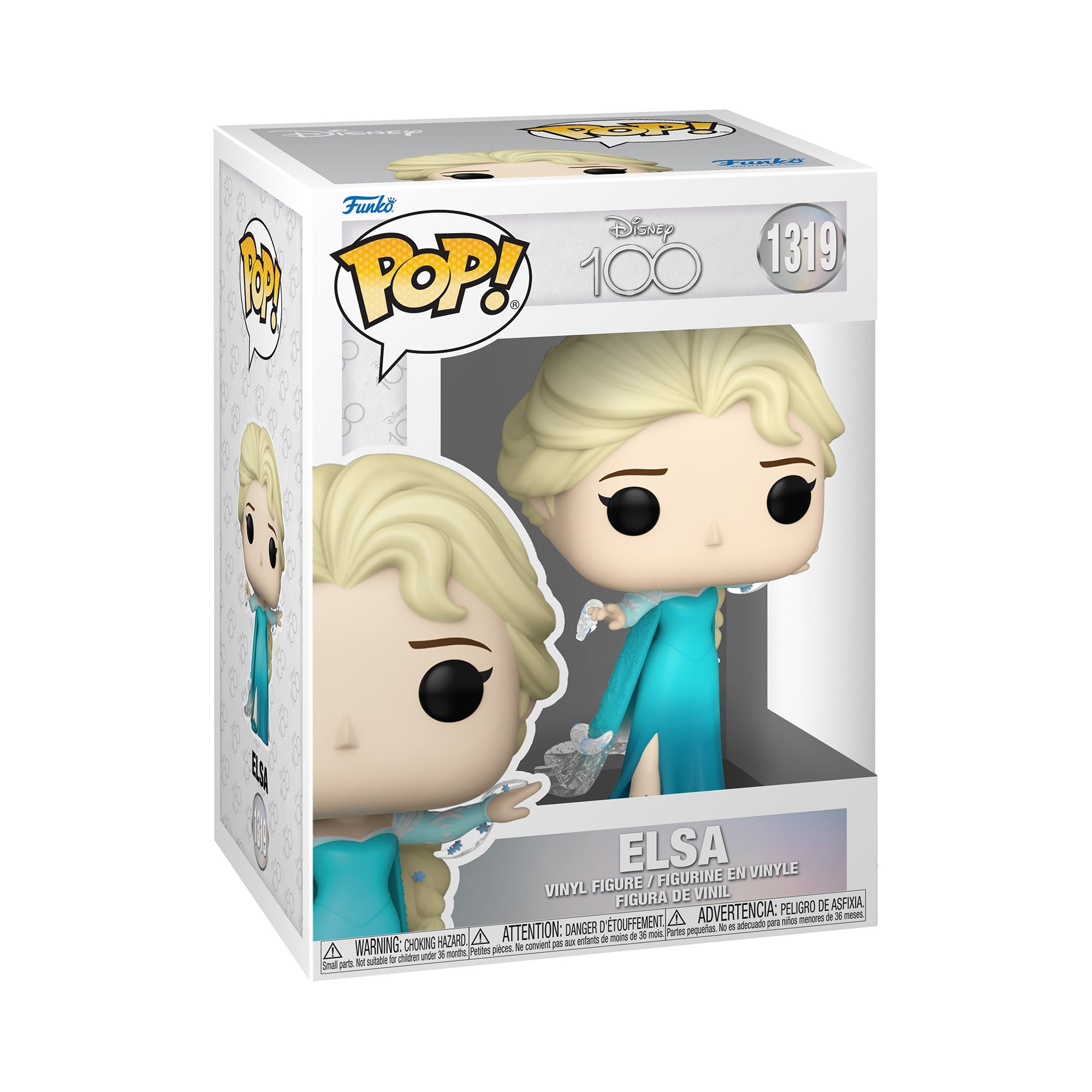 Funko Pop! Disney: Disney 100 - Elsa - Collectable Vinyl Figure - Gift Idea - Official Merchandise - Toys for Kids & Adults - Movies Fans - Model Figure for Collectors and Display