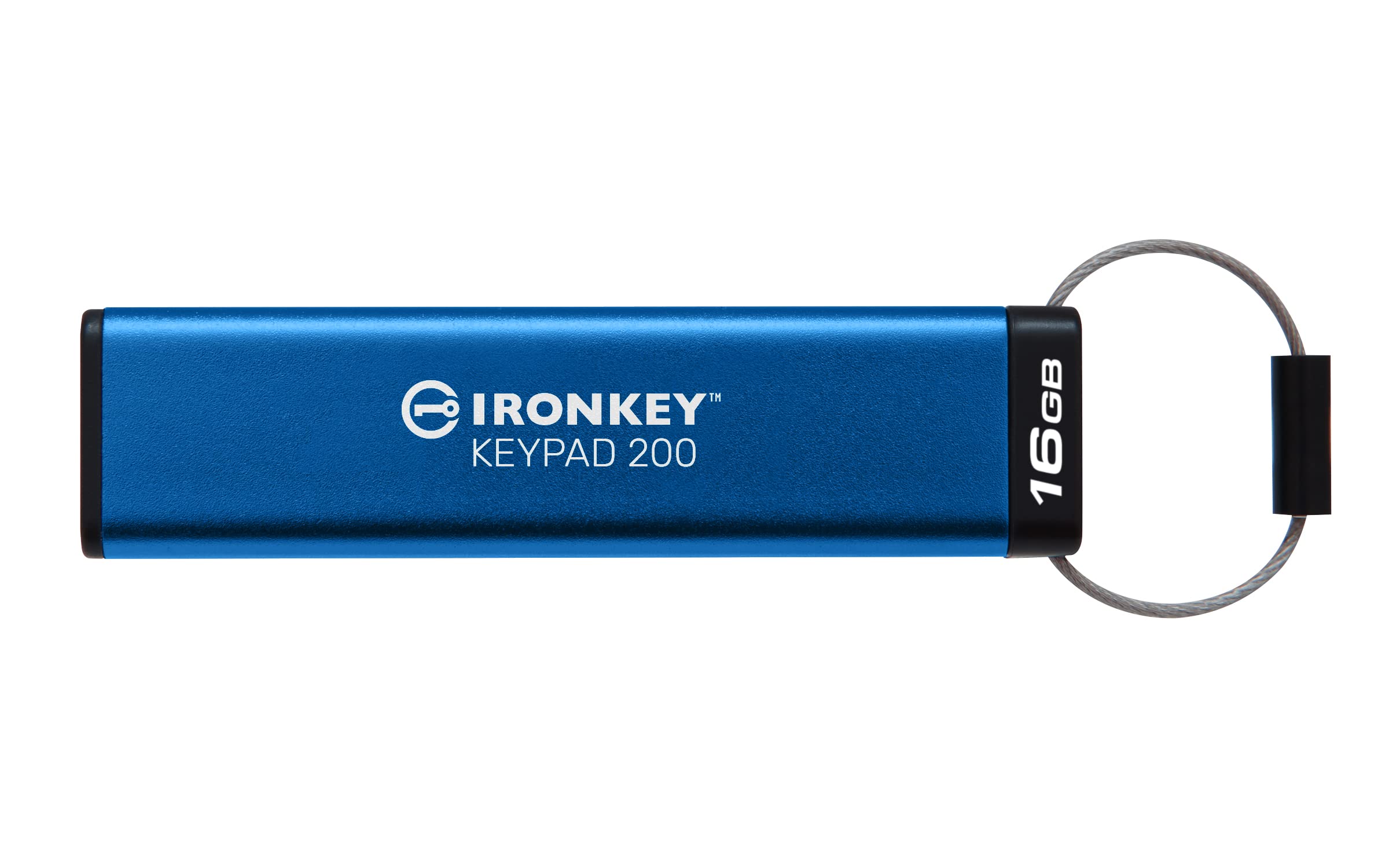 Kingston IronKey Keypad 200 Type -A hardware-encrypted USB Flash Drive FIPS 140-3 Level 3 (Pending) with XTS-AES 256-bit Hardware Encryption - IKKP200/
