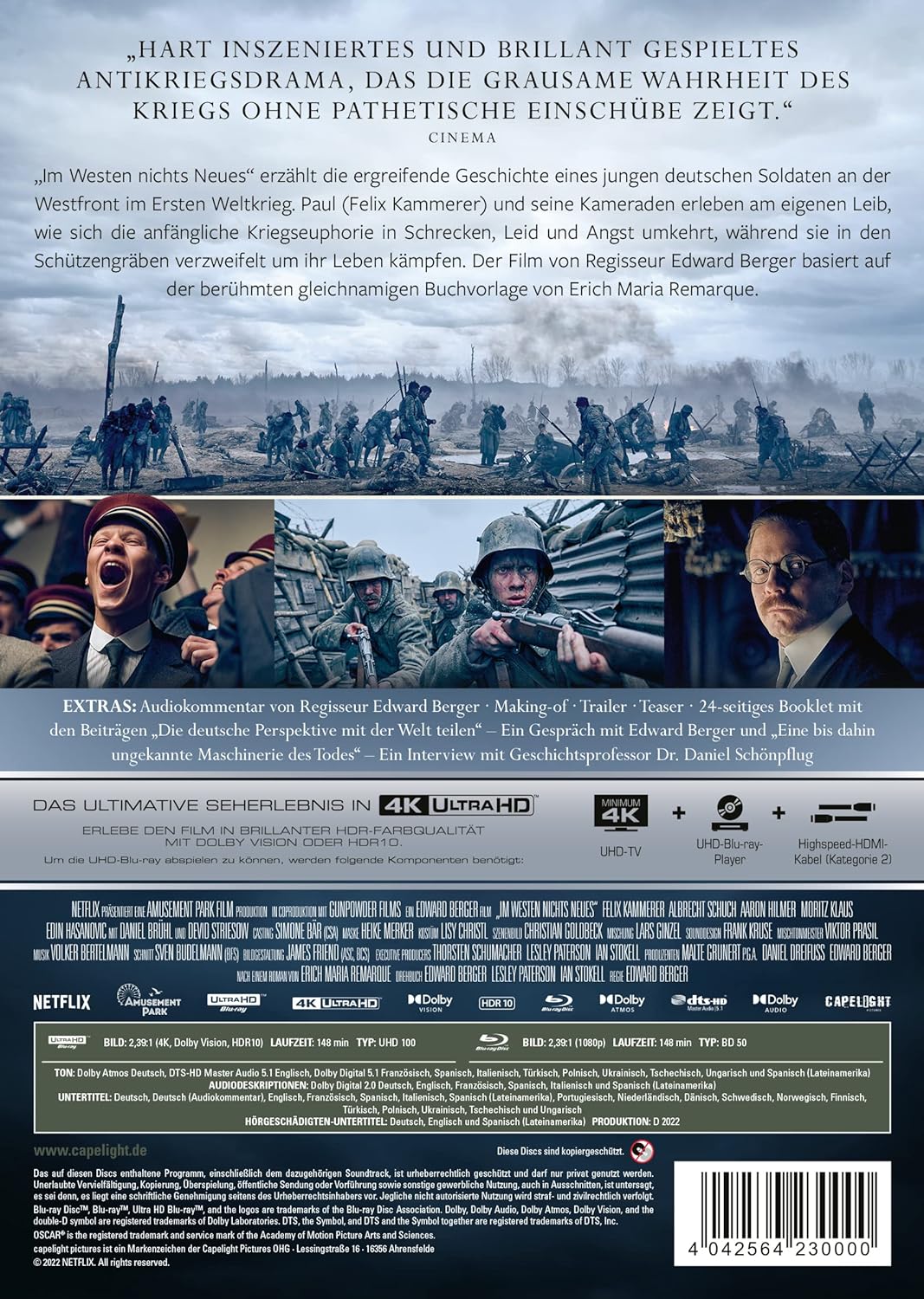 Im Westen nichts Neues (2022) - 2-Disc Limited Collector's Edition im Mediabook (UHD Blu-ray + Blu-ray