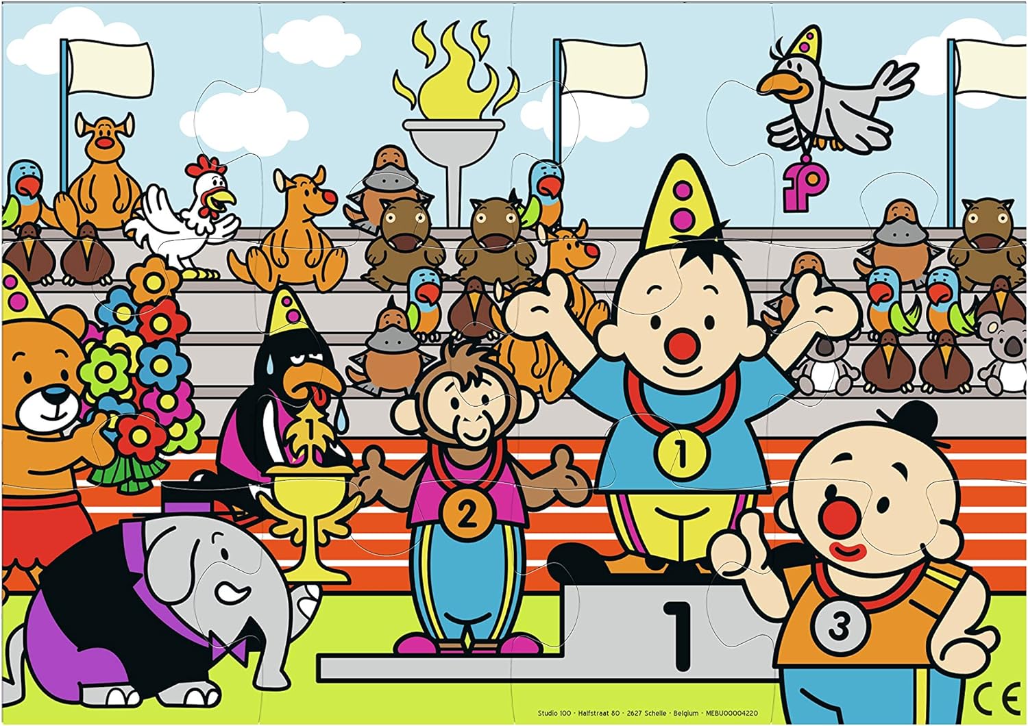 Bumba Puzzel 12 st - Atleet
