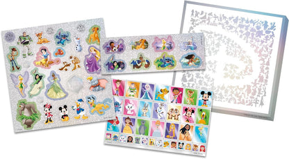 Totum Disney 100 Sticker Set with 3 Sheets of Over 50 Stickers for Crafts and Scrapbooking from The Best Disney Films, Ages 3 Plus