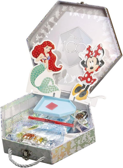 Totum Disney 100 Anniversary Diamond Painting Figures in Beautiful Gift Box - 6 Disney Characters to Decorate with Over 850 Diamonds in Glitter Craft Case Gift for Kids