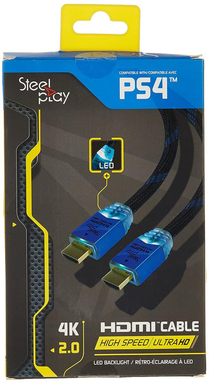 steelplay jvaps400039 4 K 2.0 HDMI de alta velocidad Ultra HD LED Kable (PS4