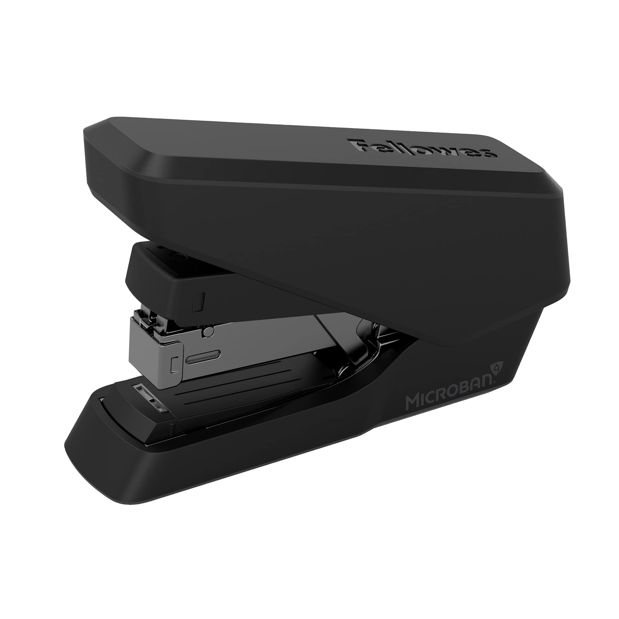 Fellowes Jam Free Stapler, 40 Sheet Capacity - LX860 EasyPress Half Strip Antibacterial Manual Stapler- Uses Both 24/6mm and 26/6mm Staples