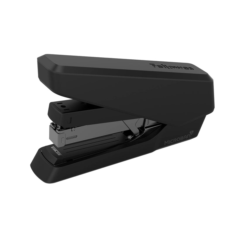 Fellowes Jam Free Stapler, 40 Sheet Capacity - LX870 EasyPress Full Strip Antibacterial Manual Stapler- Uses Both 24/6mm and 26/6mm Staples