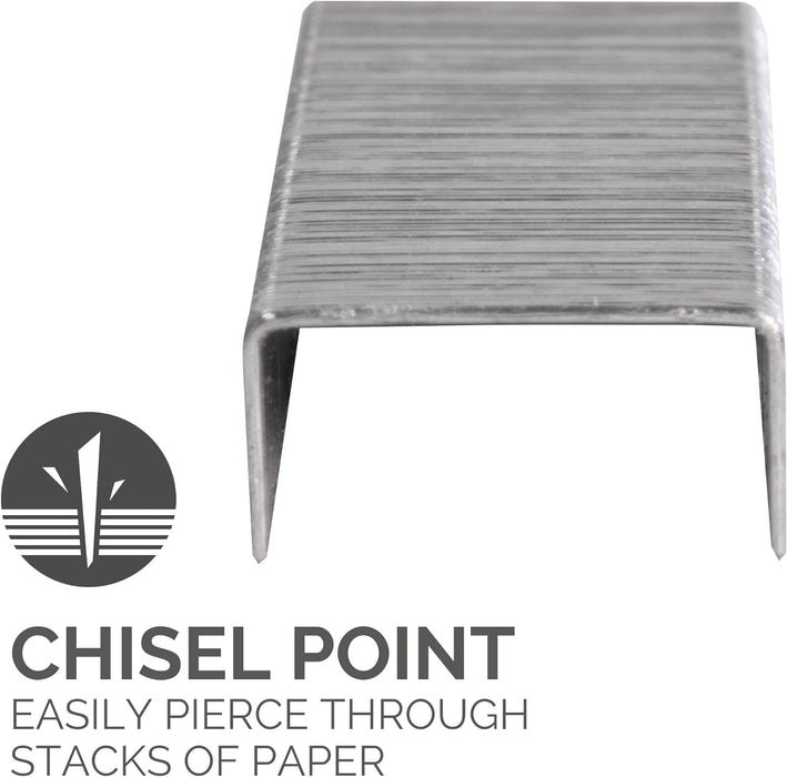 Fellowes Staples 24/8mm for Full Strip Staplers – Box of 5000, 1 Pack – Silver