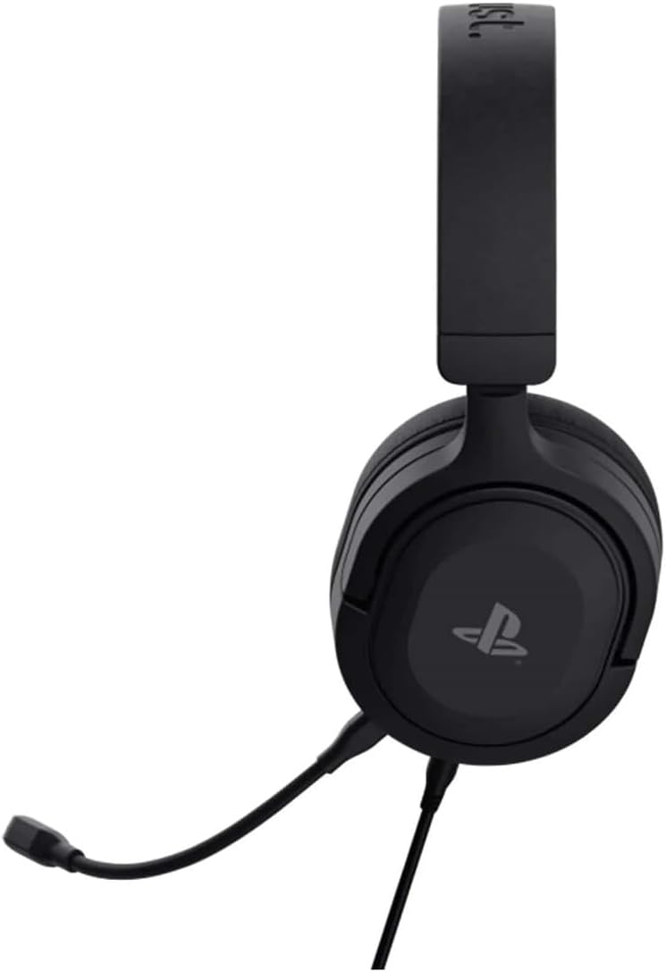 Trust Gaming GXT 498 Forta  Sustainable Gaming Headset for PS5 / PS4, 1.2m Cable, 50mm Drivers, Detachable Microphone, Wired Over-Ear Headphones