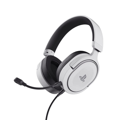 Trust Gaming GXT 498W Forta Gaming Headset - Officially Licensed for PlayStation 5 - Duurzame Headset met Afneembare Microfoon voor PS4 en PS5, Verstelbare Hoofdband, Kabel van 1.2m