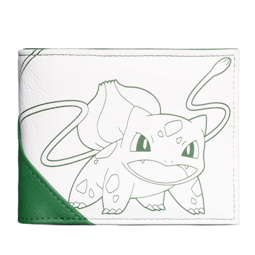 Pokemon Bulbasaur Bi-Fold Wallet Male White/Green MW114552POK