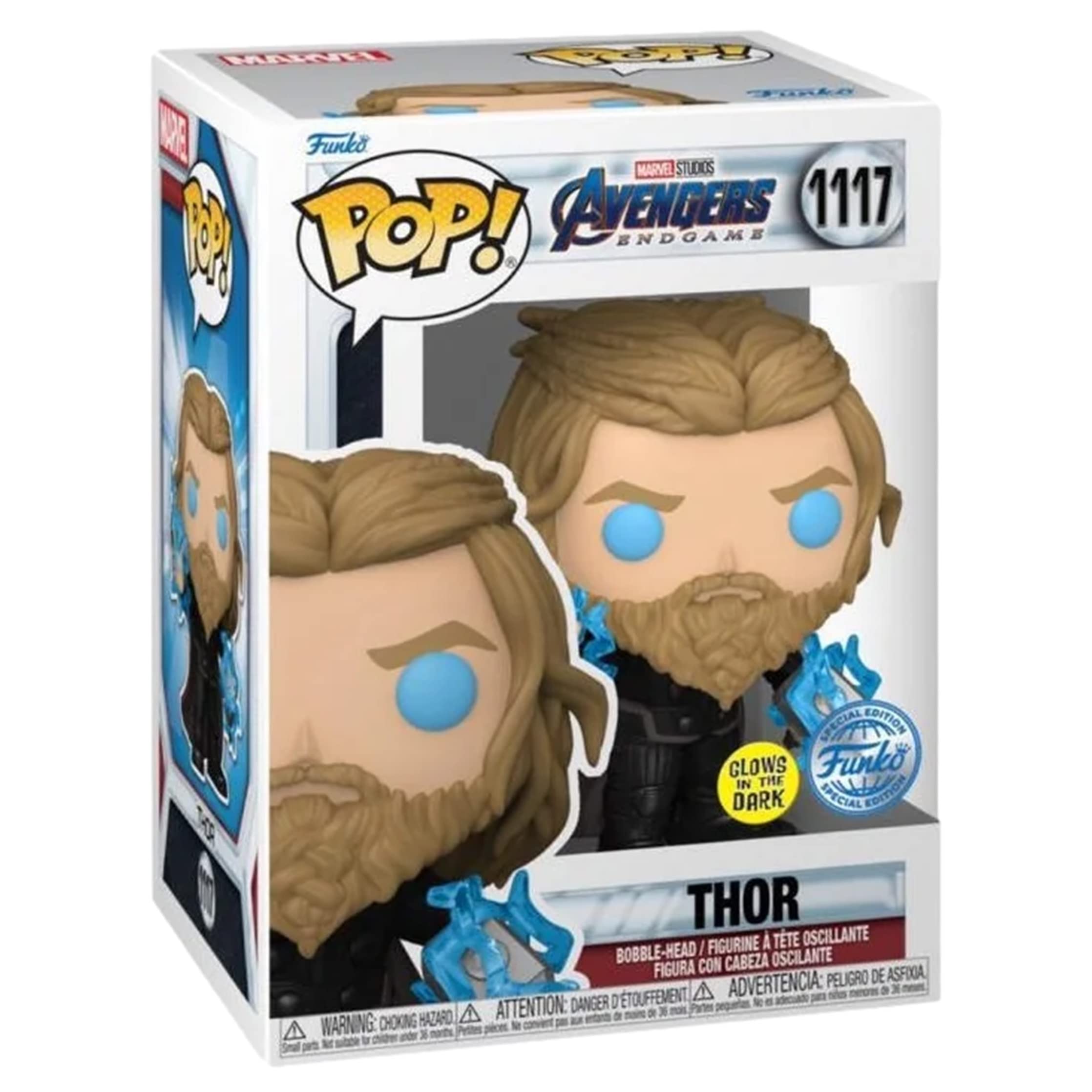 Funko Pop! Avengers 4: Endgame - Thor with Thunder Glow in The Dark Special Edition, (64906