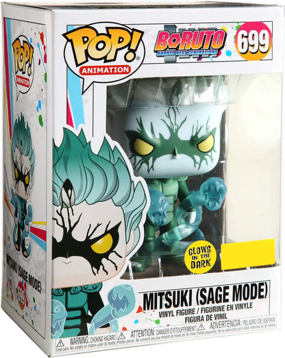 Funko Pop! Animtion 699 Boruto Naruto Next Generations Mitsuki Sage Mode Glows in The Dark Hot Topic Exclusive