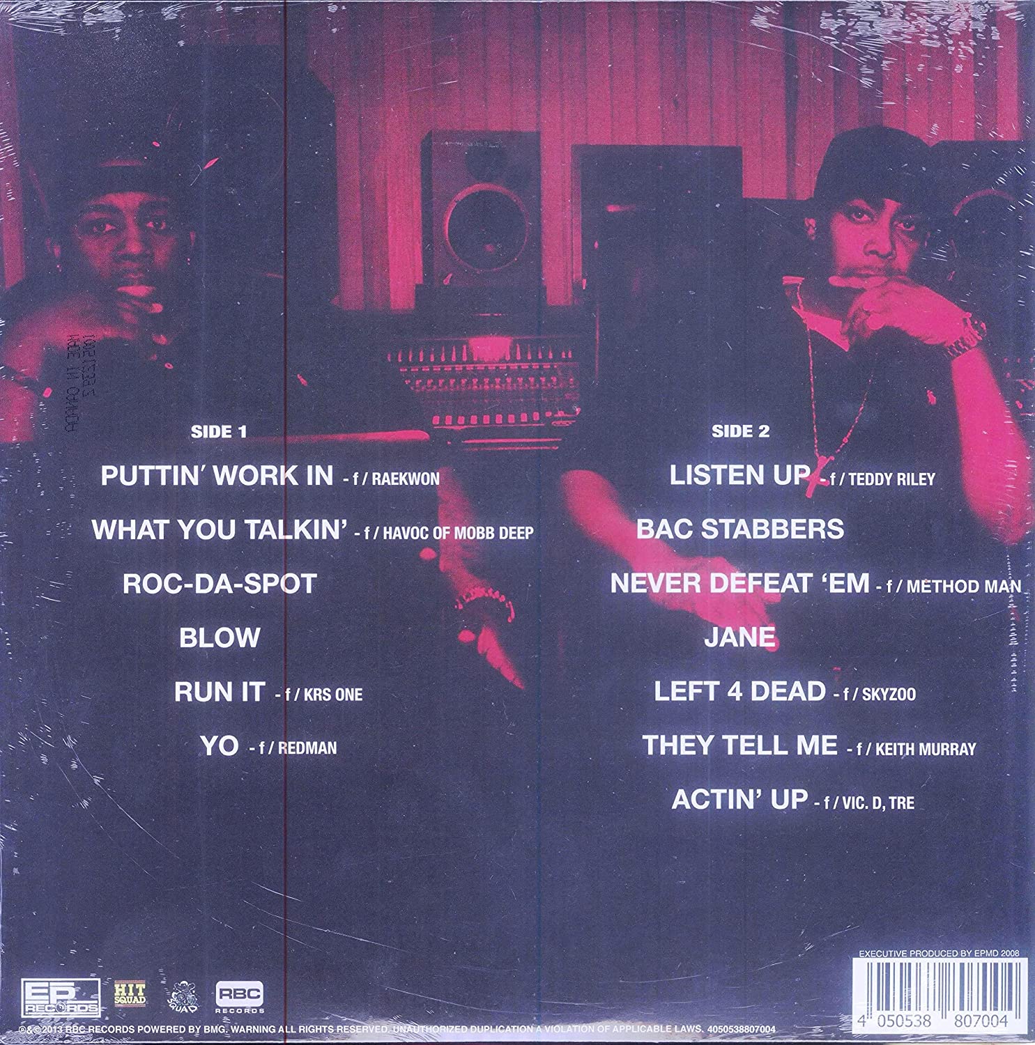 EPMD ‎– We Mean Business RSD 2022 Red and Black Splatter EP Records / Hit Squad / Def Squad / RBC Records - 538807001