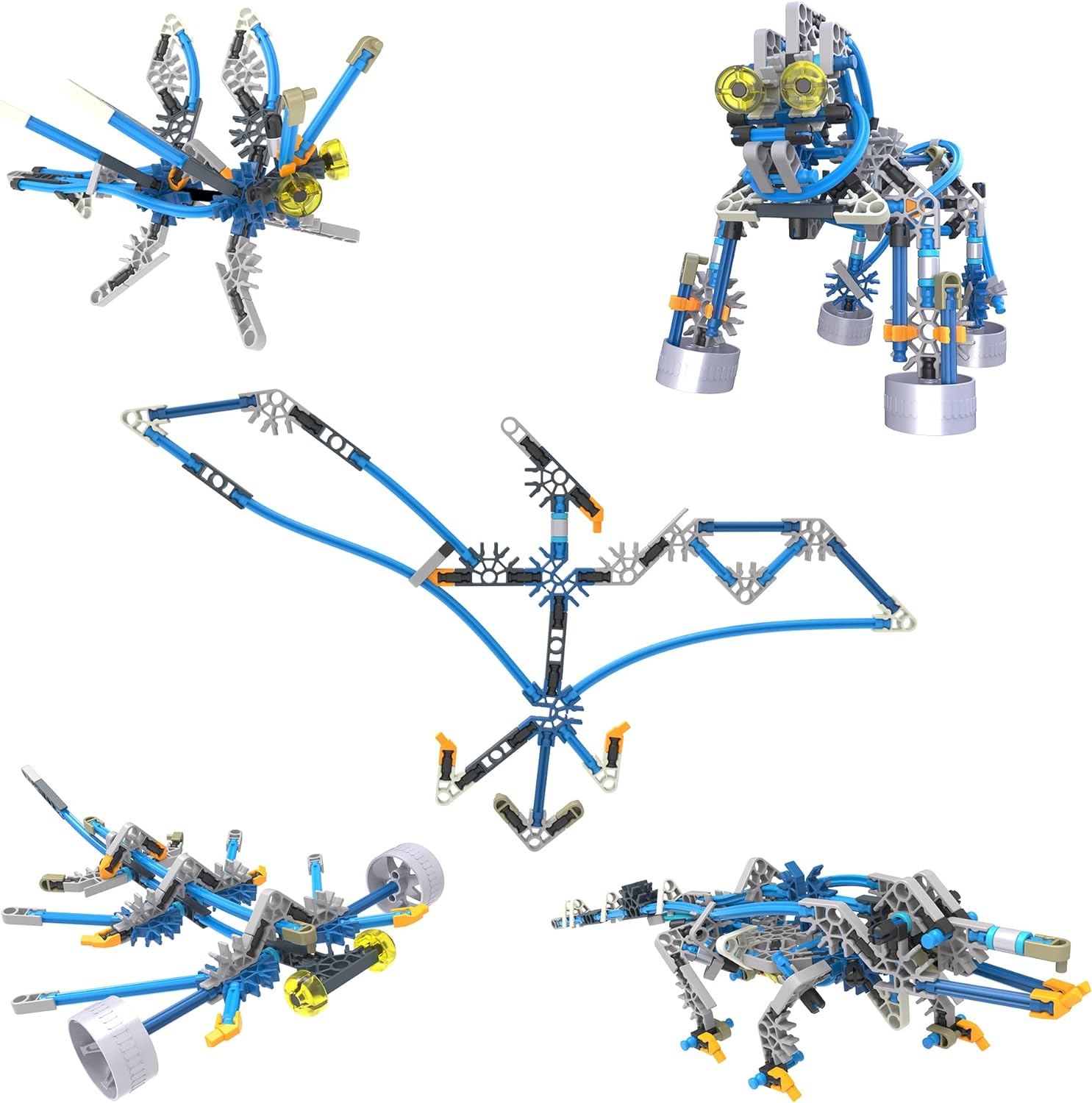 K'NEX | Cyborg Creatures 15 Model | Educational Toys for Boys and Girls, 196 Piece Stem Learning Kit, Engineering for Kids, Fun Colourful Construction Toys for Children Ages 8+ | Basic Fun 12463
