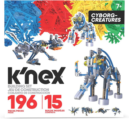 K'NEX | Cyborg Creatures 15 Model | Educational Toys for Boys and Girls, 196 Piece Stem Learning Kit, Engineering for Kids, Fun Colourful Construction Toys for Children Ages 8+ | Basic Fun 12463