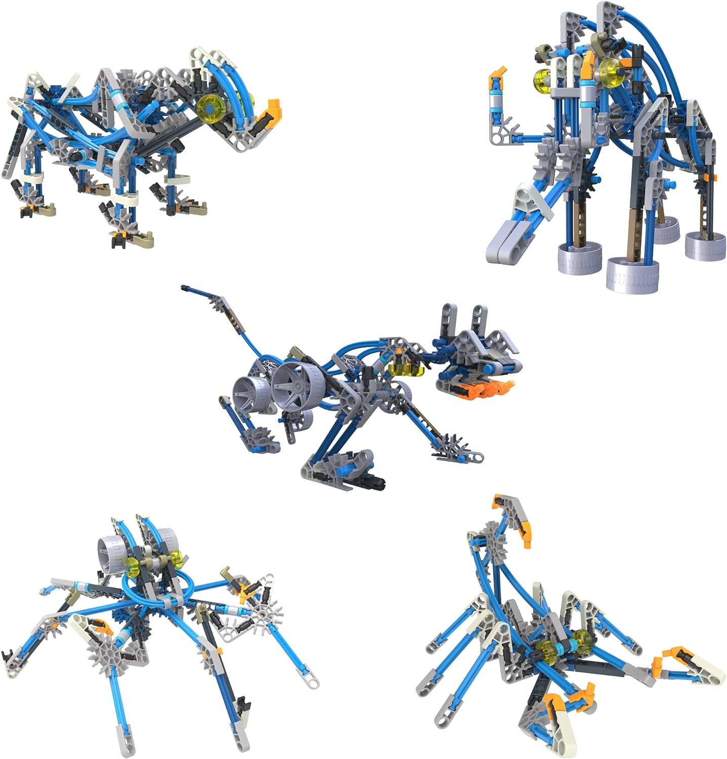 K'NEX | Cyborg Creatures 15 Model | Educational Toys for Boys and Girls, 196 Piece Stem Learning Kit, Engineering for Kids, Fun Colourful Construction Toys for Children Ages 8+ | Basic Fun 12463