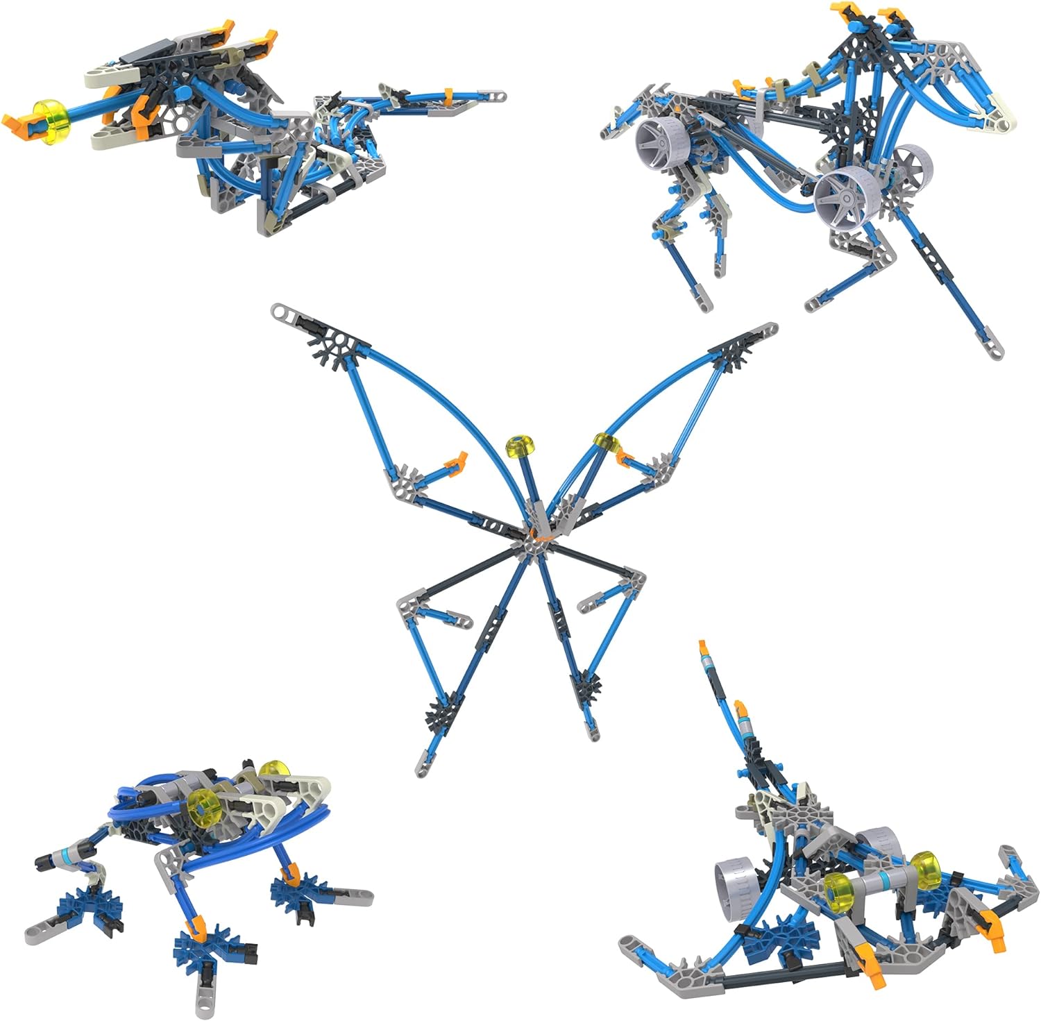 K'NEX | Cyborg Creatures 15 Model | Educational Toys for Boys and Girls, 196 Piece Stem Learning Kit, Engineering for Kids, Fun Colourful Construction Toys for Children Ages 8+ | Basic Fun 12463