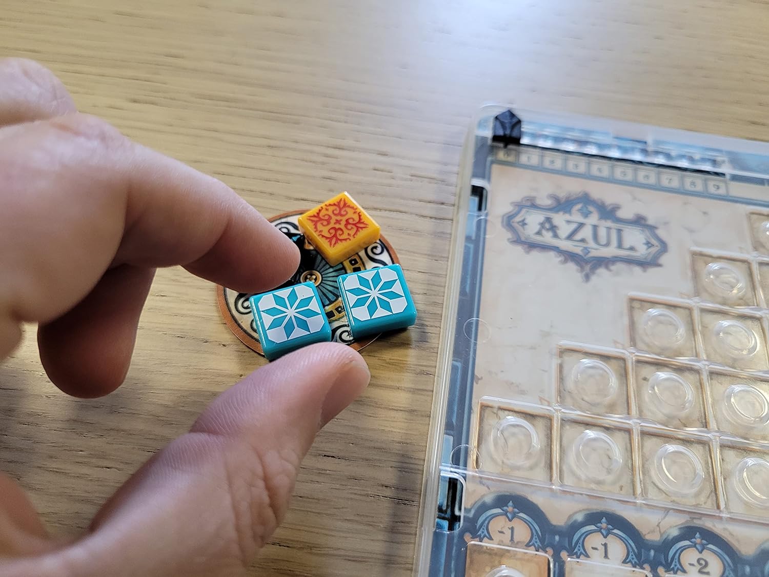 Plan B Games | Azul Mini | Tile Game | Ages 8+ | 2-4 Players | 30-45 Minutes Playing Time