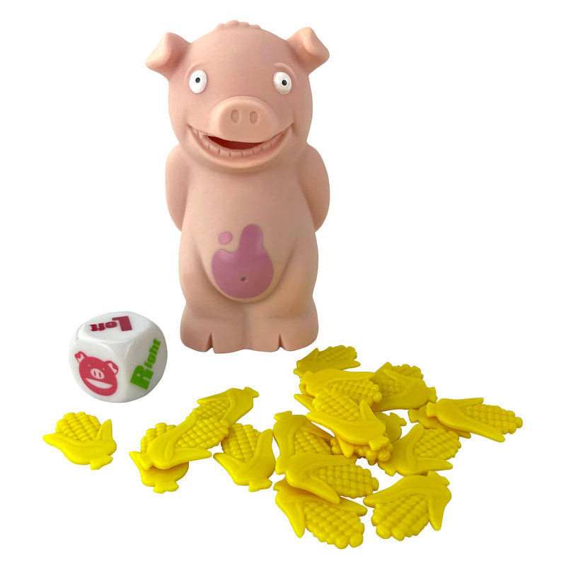 PlayMonster Stinky Pig Game - Gioco per bambini veloce e musicale attivo con suoni divertenti, tira i dadi e passalo velocemente prima che si muova - Per bambini dai 6 anni in su, bianco