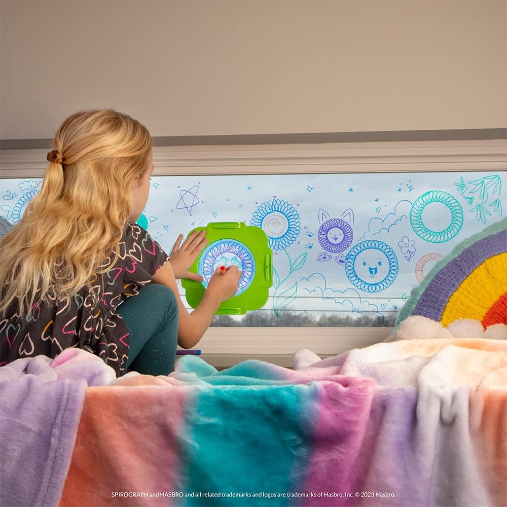 Spirograph- Diseñador Juguete de Dibujo para Ventana/Espejo, S (PlayMonster UK Ltd SP106