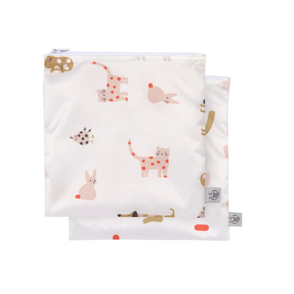 LÄSSIG Reusable Storage Bag Snack Bag 2 Pieces/Snack Bag Little Mateys Sicy Orange Spicy Orange