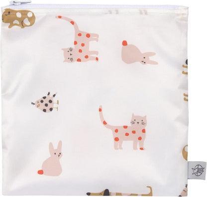 LÄSSIG Reusable Storage Bag Snack Bag 2 Pieces/Snack Bag Little Mateys Sicy Orange Spicy Orange