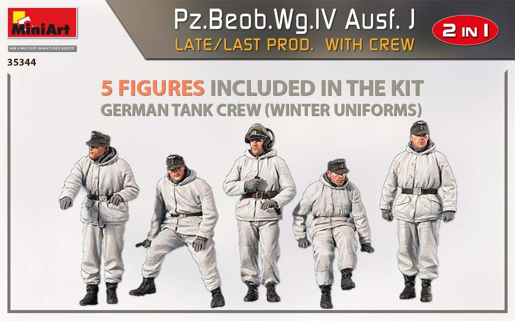 Miniart MIN35344 1:35-Pz.Beob.Wg. IV Ausf J Late 2in1 w/Crew